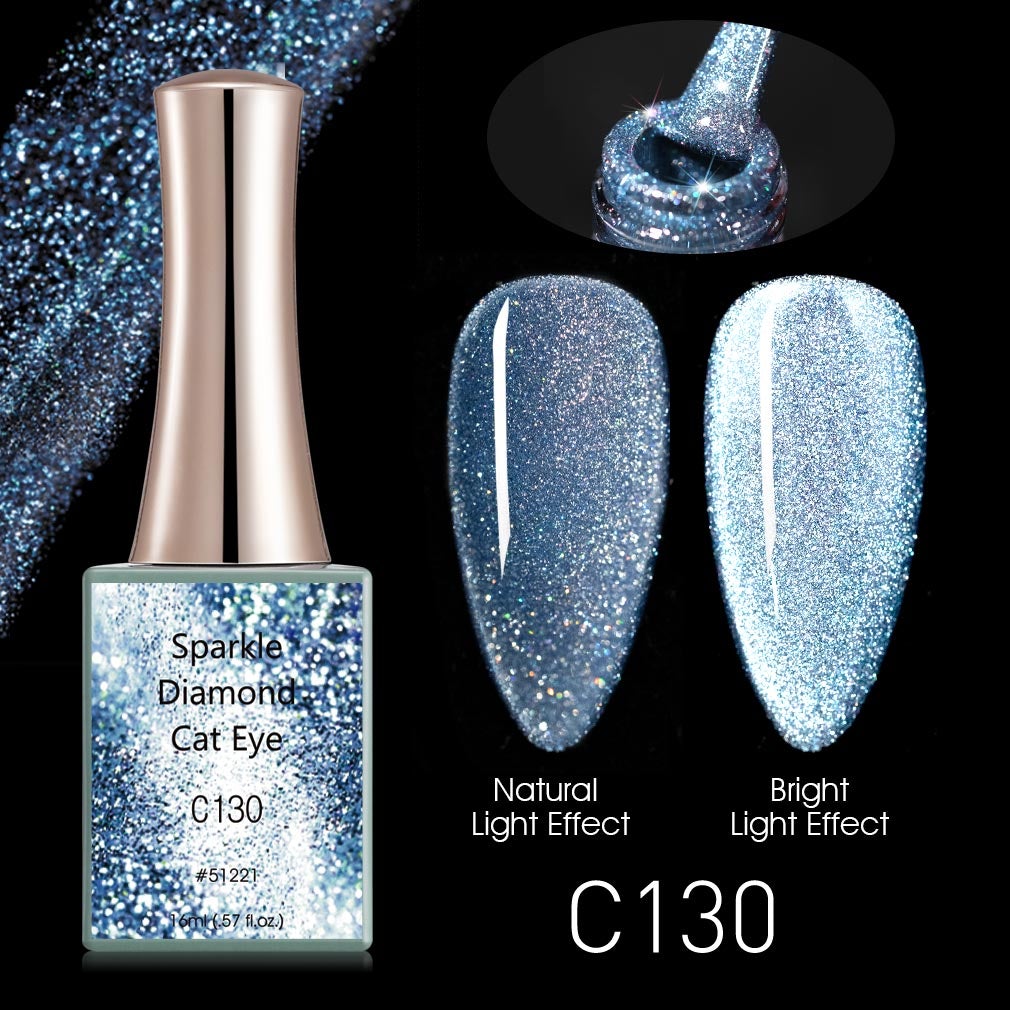 CANNI Sparkle Diamond Cat Eye UV/LED gél lakk 16 ml No.C130