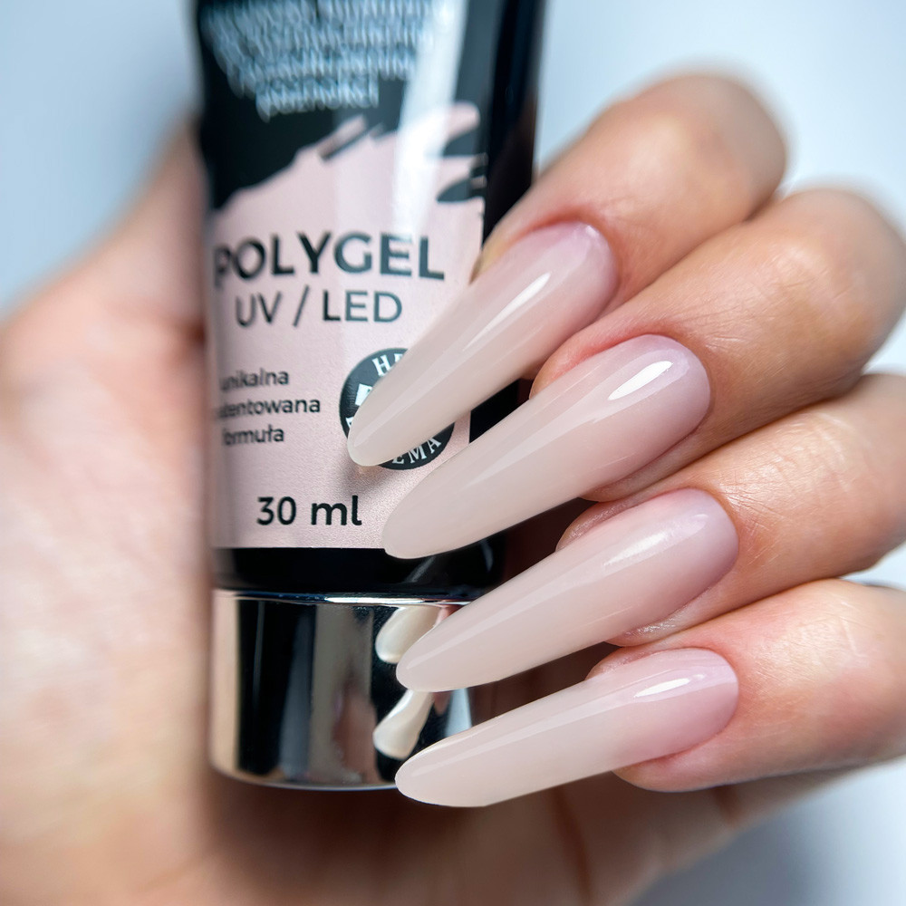 MollyLac Hema és Di-Hema FREE UV/LED Poly gél - 30 ml - No.05 Nude