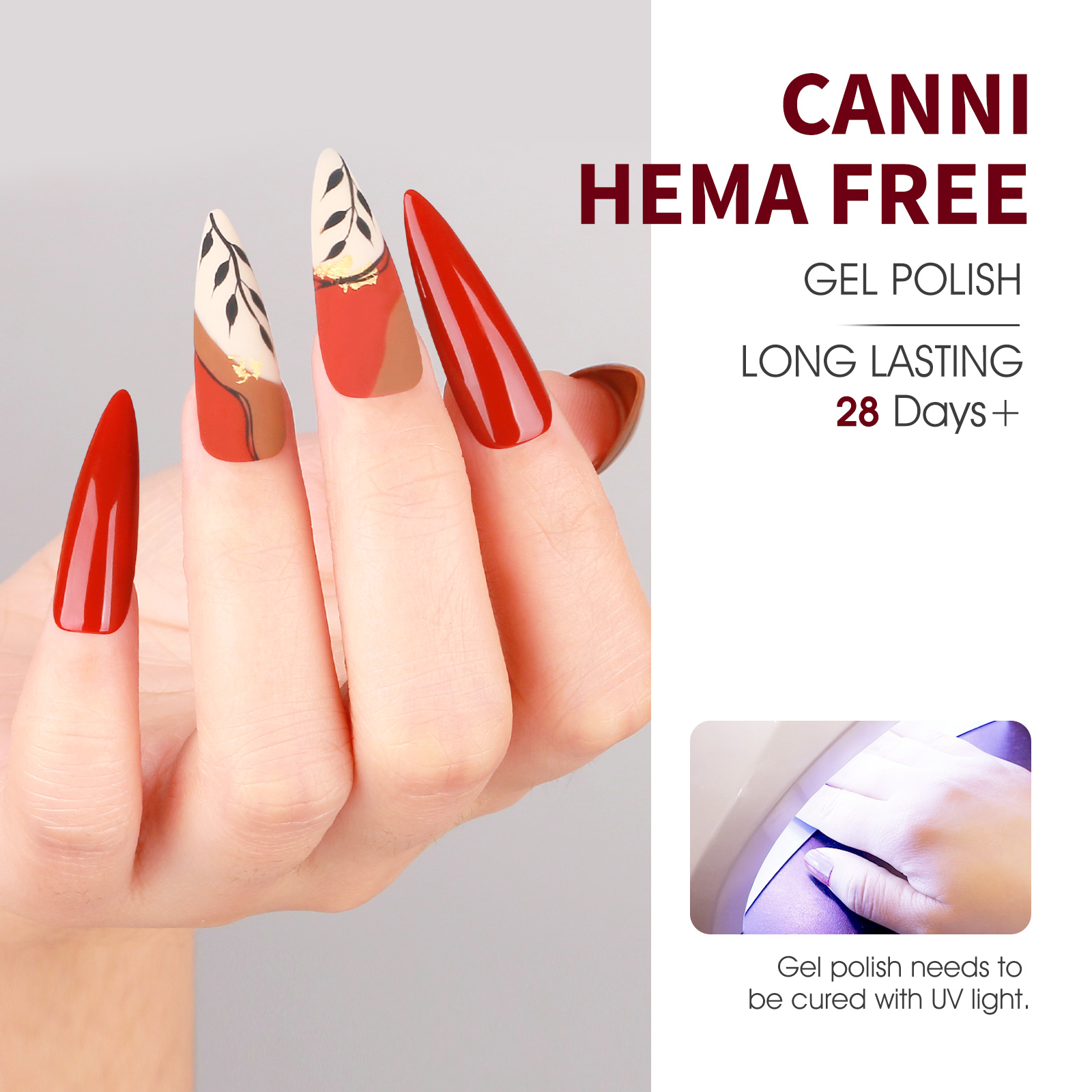 CANNI HEMA FREE UV/LED gél lakk szett 6x9ml - 2327