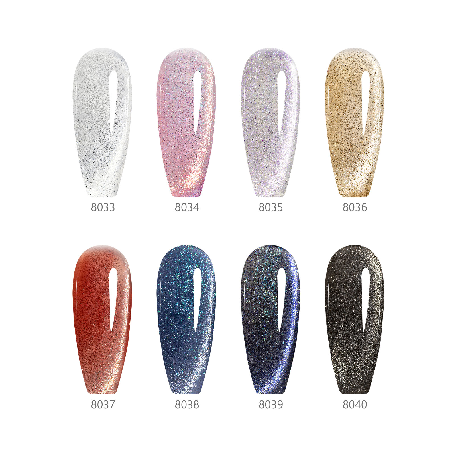 CANNI HEMA FREE  szett 8x9ml - Interstellar Cat Eye Collection