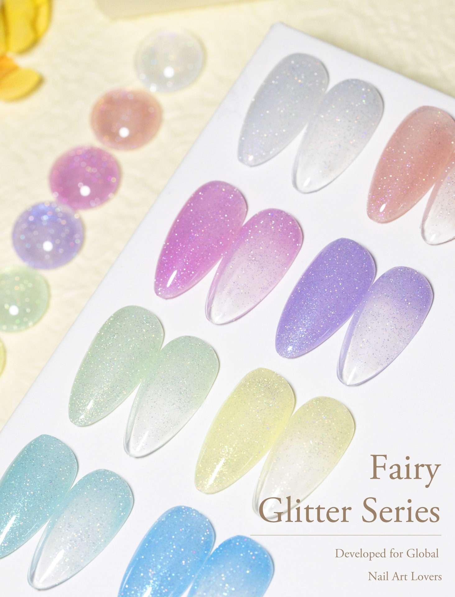 CANNI HEMA FREE  szett 8x9ml - Fairy Glitter Collection