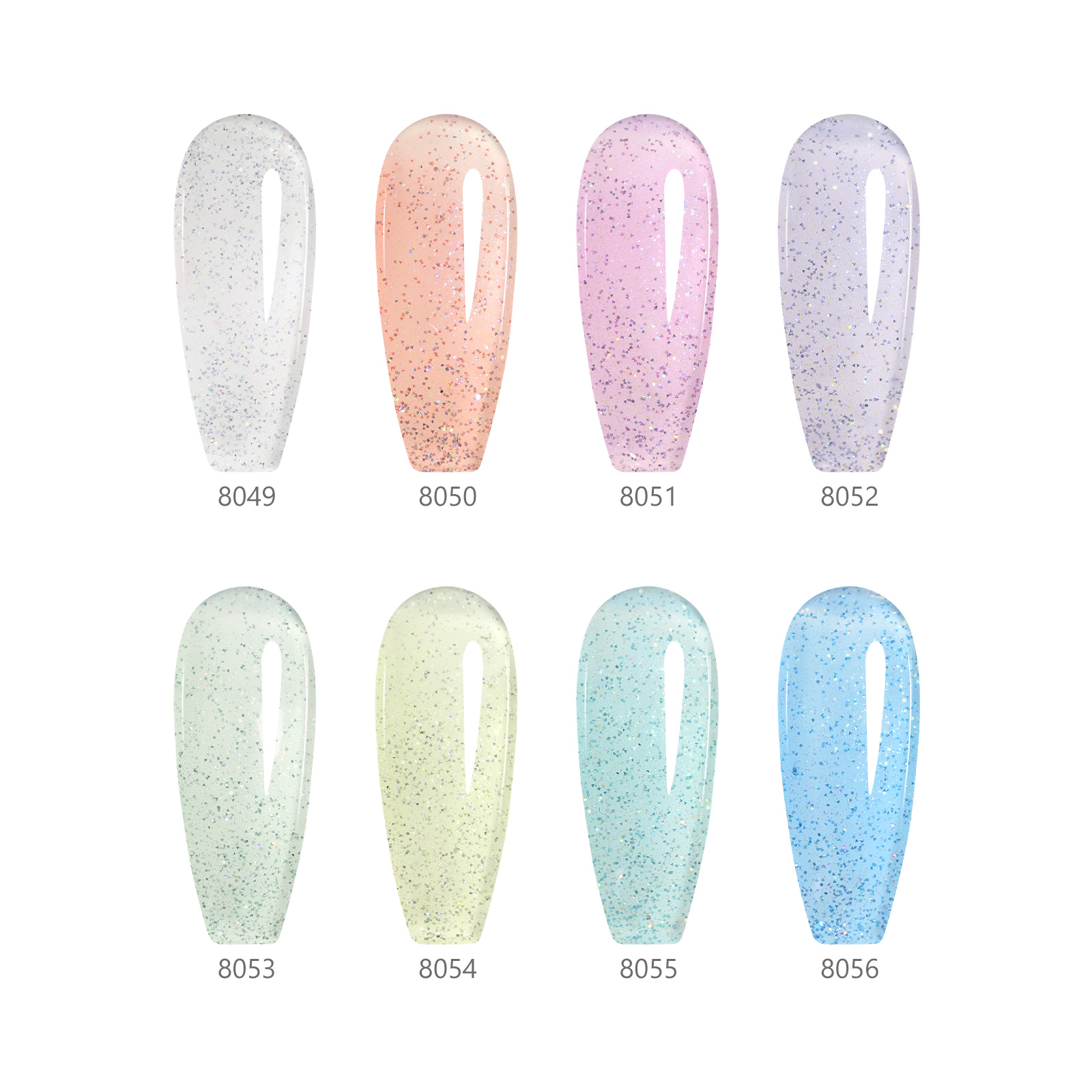 CANNI HEMA FREE  szett 8x9ml - Fairy Glitter Collection