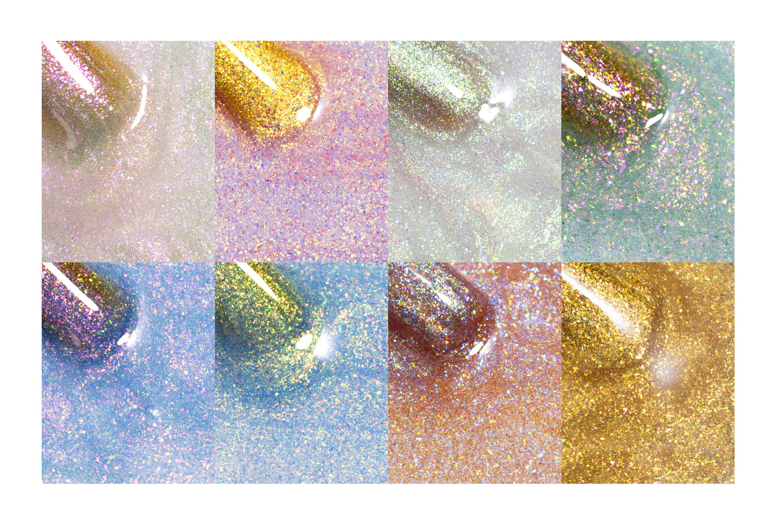 CANNI HEMA FREE  szett 8x9ml - Aurora Glitter Collection