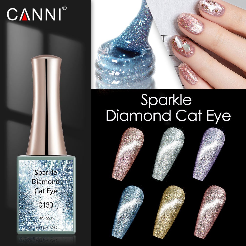 CANNI Sparkle Diamond Cat Eye UV/LED gél lakk 16 ml No.C128