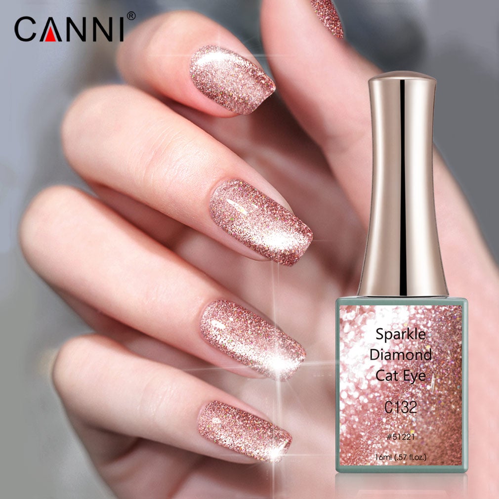 CANNI Sparkle Diamond Cat Eye UV/LED gél lakk 16 ml No.C128