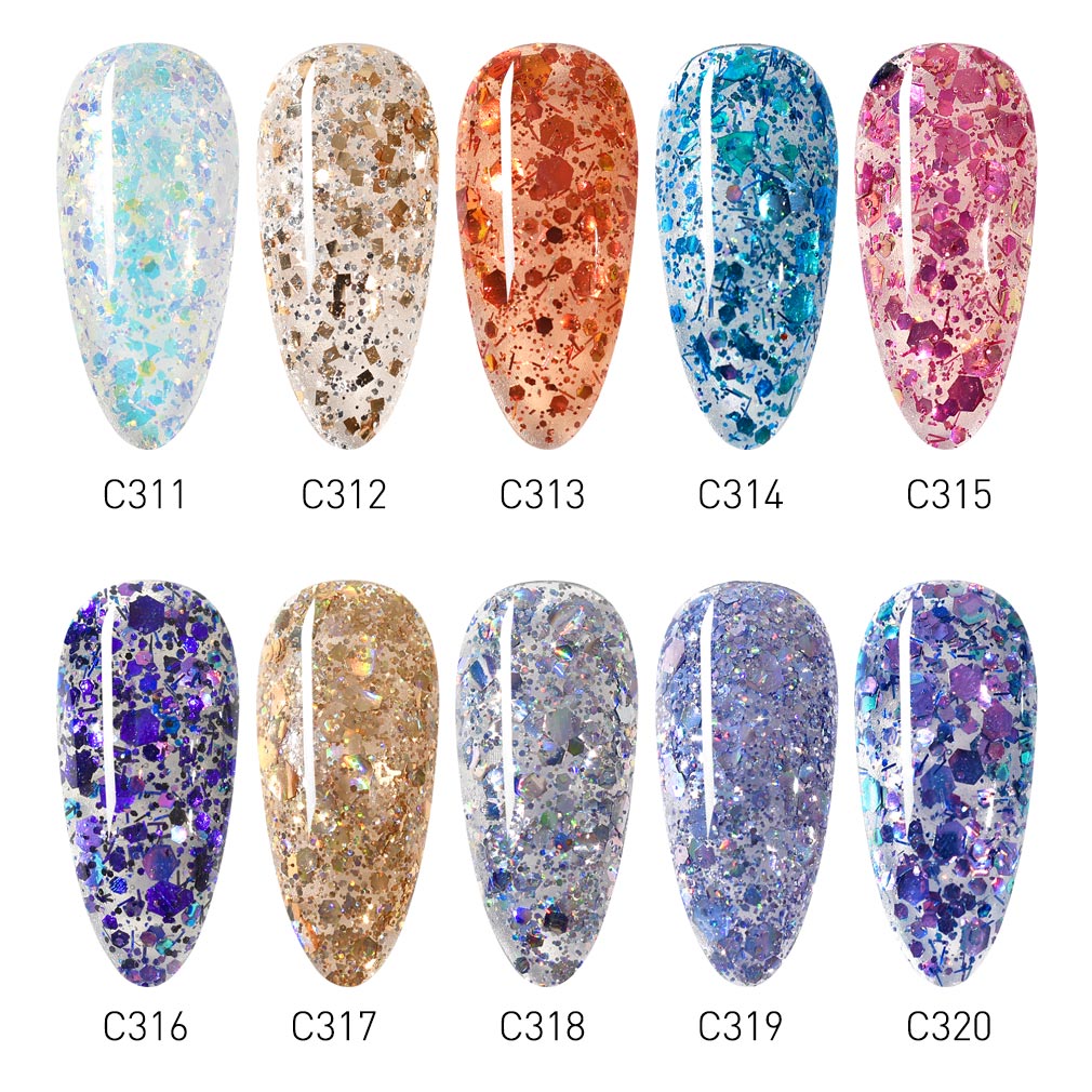 CANNI Bright Sequin Series UV/LED gél lakk 16 ml No.C311