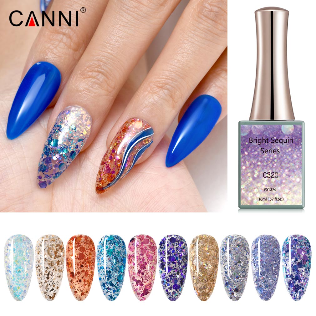 CANNI Bright Sequin Series UV/LED gél lakk 16 ml No.C311