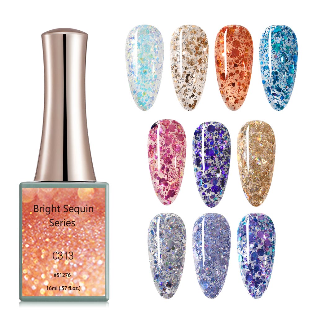 CANNI Bright Sequin Series UV/LED gél lakk 16 ml No.C311