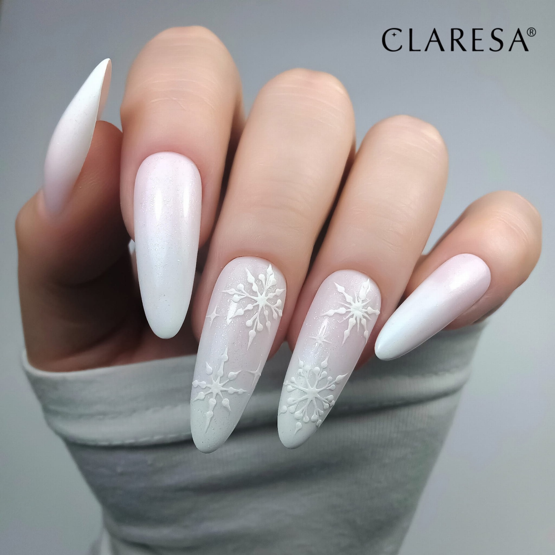 CLARESA UV/LED No Wipe Top Coat - 5g - Glitter Silver